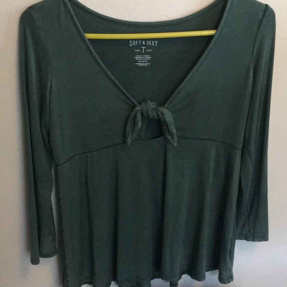 American Eagle Soft&Sexy M long sleeve green 🍀